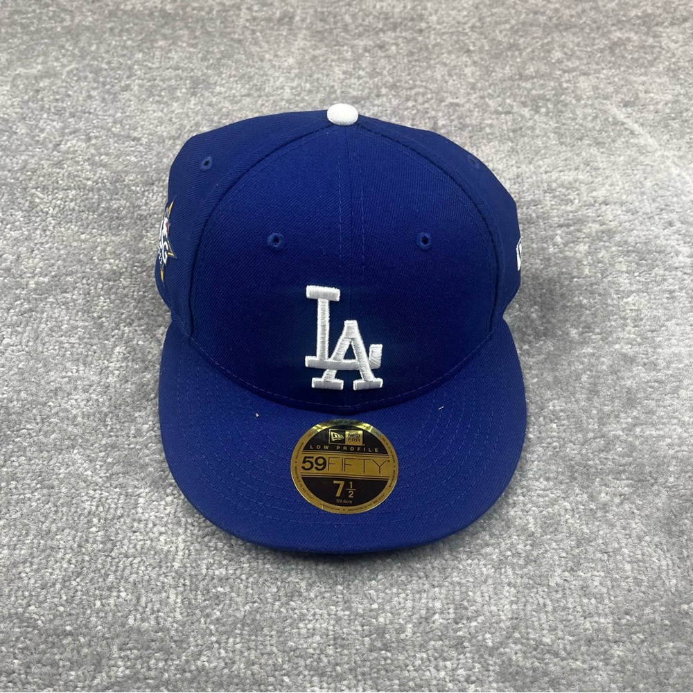 MLB Los Angeles Dodgers ASG Patch Blue Mens Fitted Har New Era Size 7 1/2